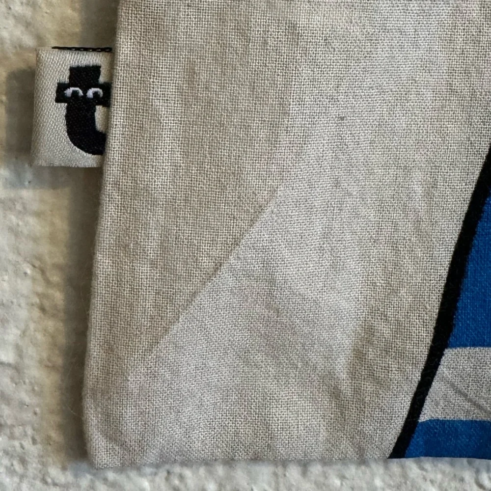 Etsy Sailor Artsy Cartoon Tote Bag Cream Blue OS - Picture 3 of 4